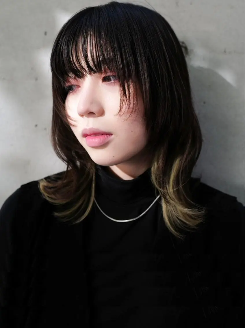 セミロング カラー パーマ ヘアアレンジ 髪質改善透明感カラー /SHOGO☀️のヘアスタイル