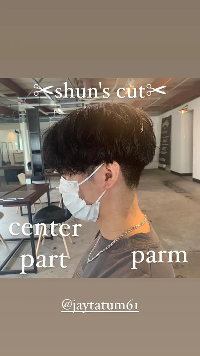 ショート パーマ メンズ カット パーマ SHUN札幌 メンズパーマフェードのヘアスタイル