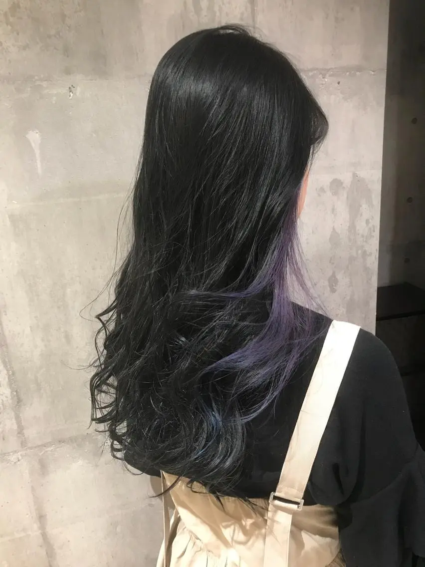 ロング カラー パーマ ヘアアレンジ メンズ キッズ ネイル マツエク・マツパ メンズインナーカラー インナーカラー ヘアカラー EnBlesS西宮 マンツーマン神道有基のヘアスタイル