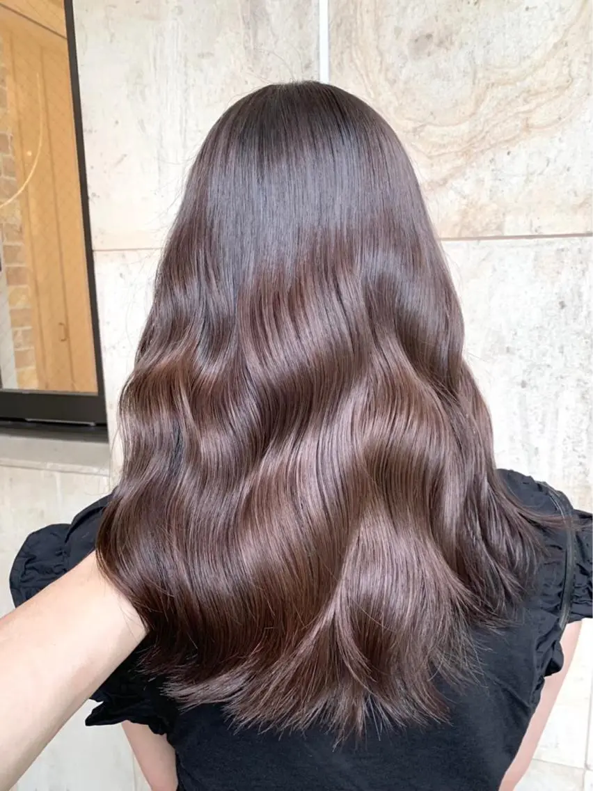 セミロング ヘアカラー トリートメント ヘッドスパ 韓国系レイヤー特化 hiroのヘアスタイル