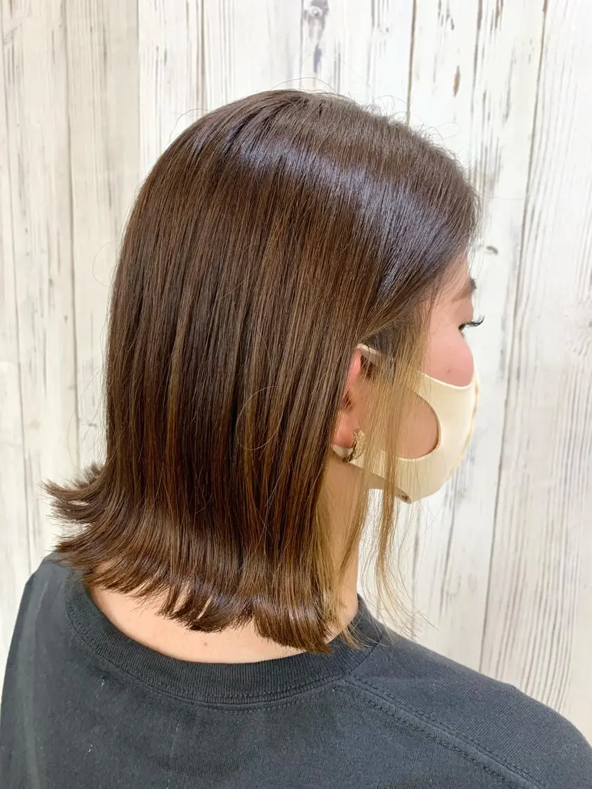 ミディアム ヘアカラー トリートメント Nagisa🥥🧡 南森町駅 徒歩30秒のヘアスタイル