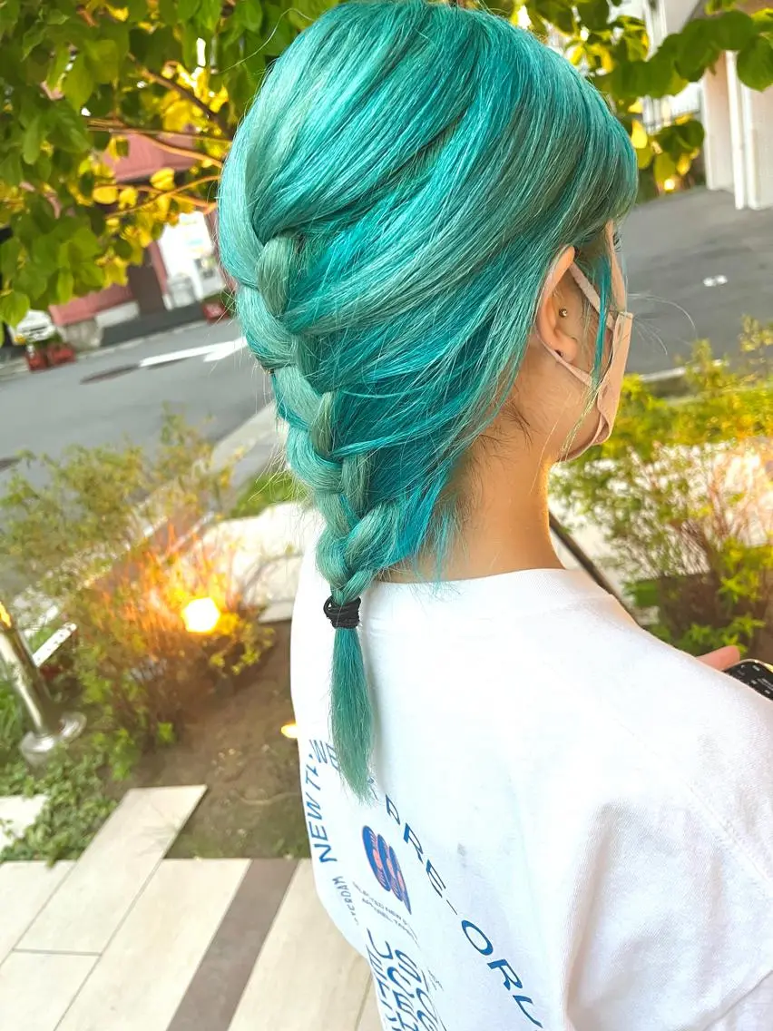 セミロング カラー ハイトーンカラー 💎透明感カラー特化 💎TAISEIのヘアスタイル