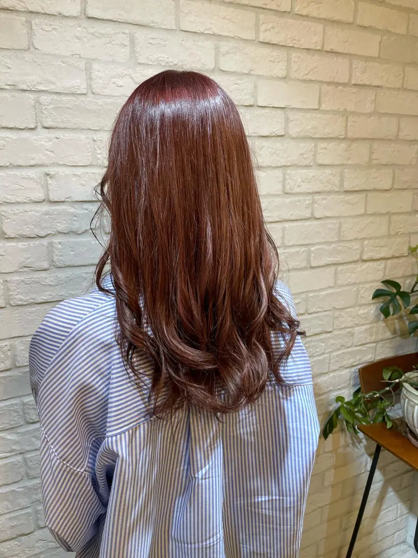 ロング ピンクブラウン ❄️薄 仁❄️のヘアスタイル