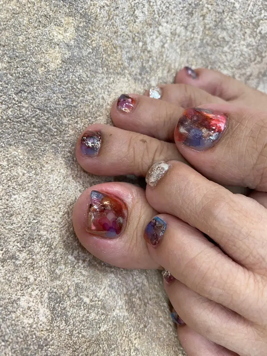 ネイル フットネイル nailsalon ∞ ﾐｶﾅﾙ ∞のネイルデザイン