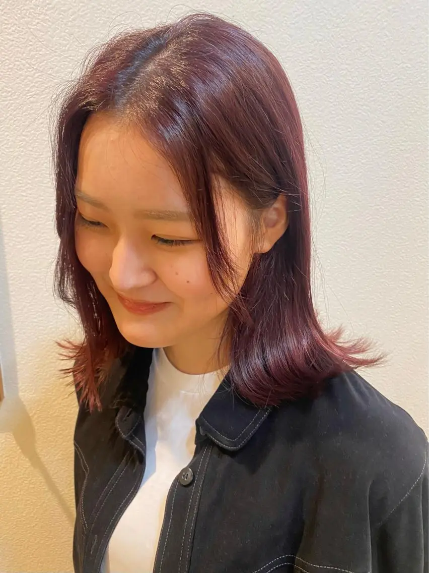 セミロング 武田 悠生乃のヘアスタイル