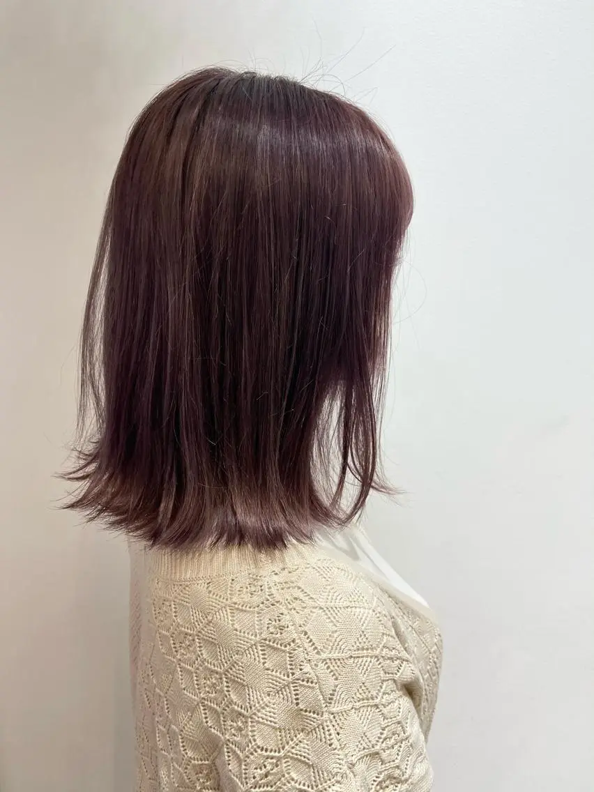 ミディアム カラー ヘアカラー トリートメント 🐺ウルフ/レイヤー 似合わせ‎🤍沙羅のヘアスタイル