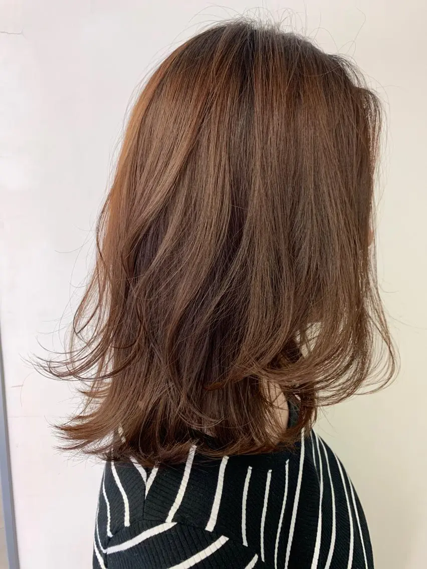 ミディアム カラー ひらやま りょういちのヘアスタイル