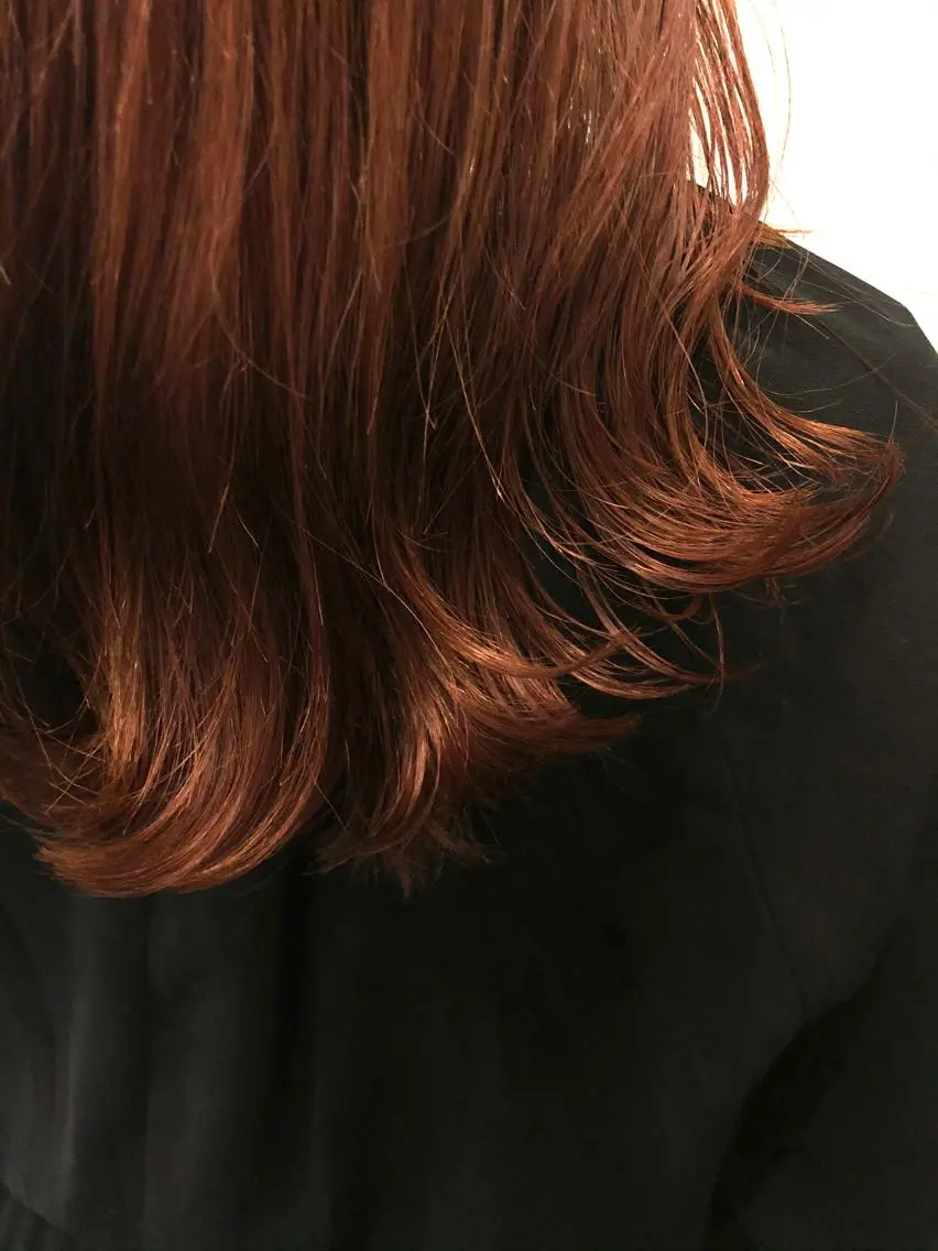 ロング カラー やまさきえりこ ニュアンスパーマのヘアスタイル