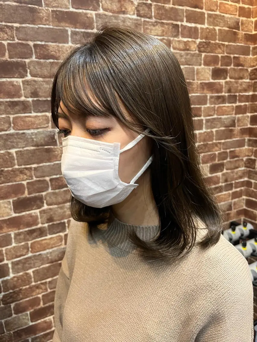 セミロング カラー パーマ ヘアアレンジ メンズ キッズ ネイル マツエク・マツパ アイブロウ メンズブリーチ メンズハイライト メンズインナーカラー メンズ韓国風 ブリーチ 久木原 ゆりのヘアスタイル