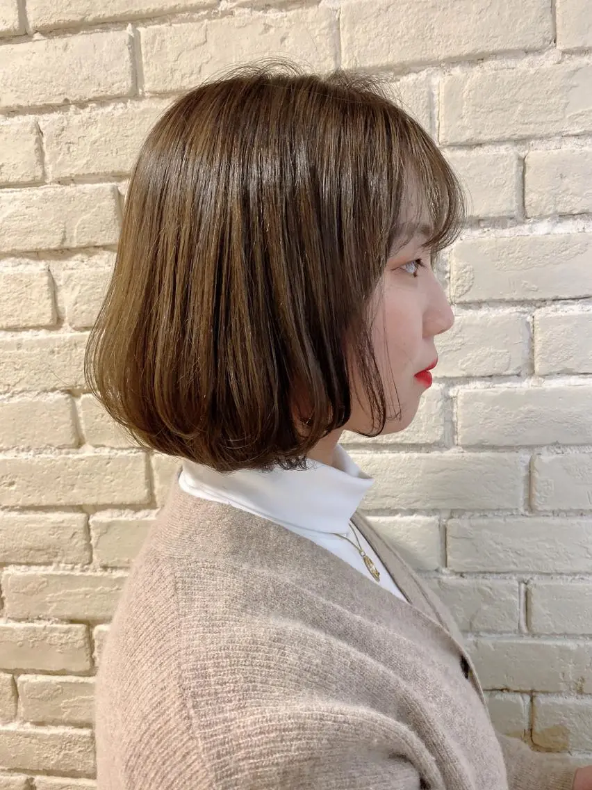 ショート カラー ボブ moanin モーニンのヘアスタイル