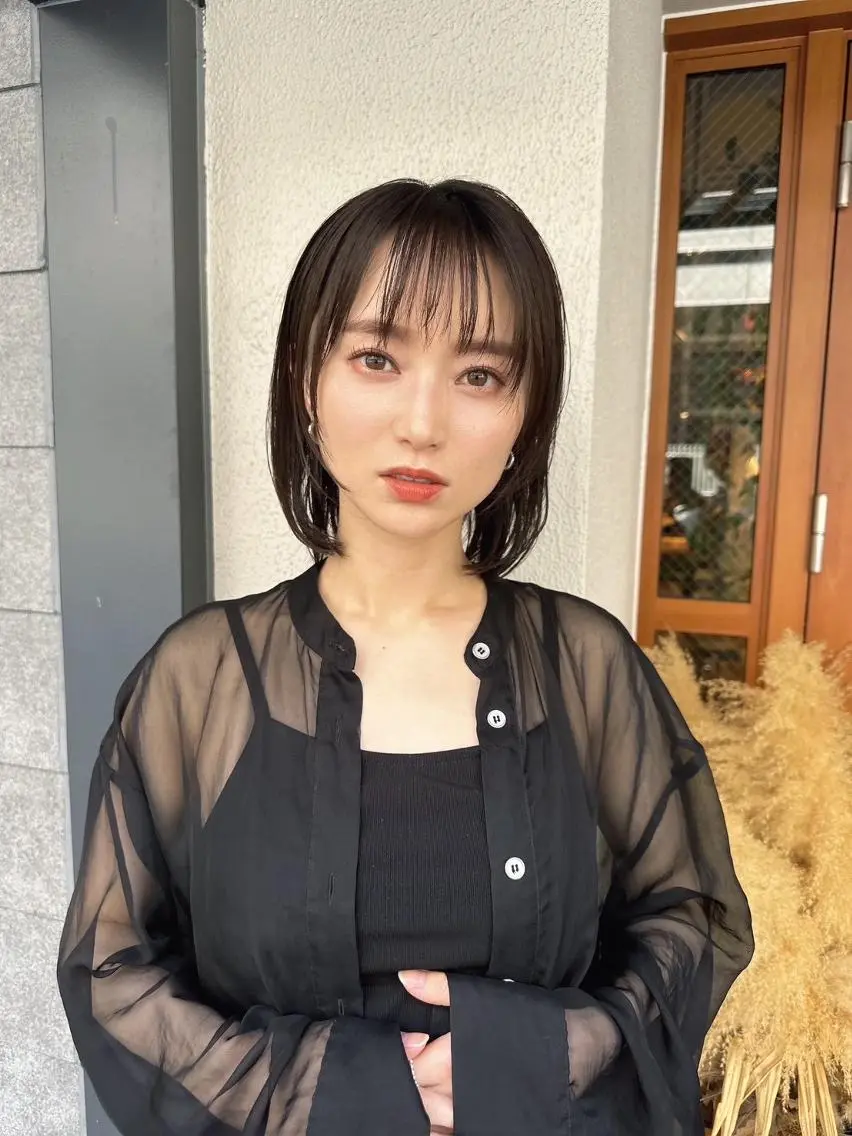 ミディアム カット ヘアカラー トリートメント ⭐️迫田 ゆう⭐️のヘアスタイル