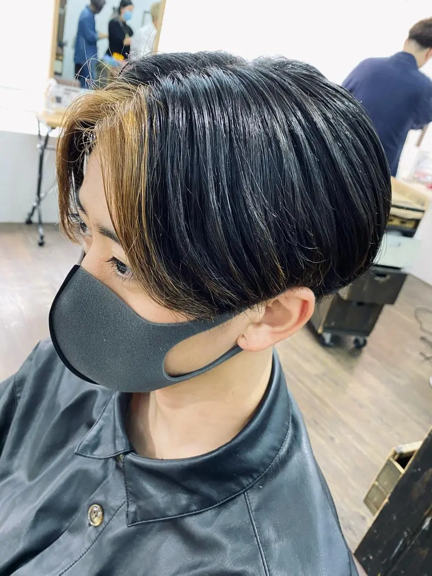 ショート カラー メンズ IwAsh大和駅前店 河野亜里香のヘアスタイル