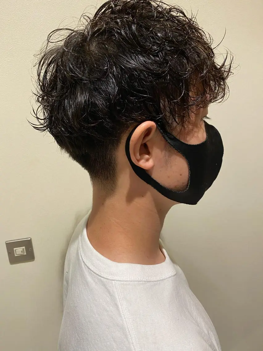 ショート パーマ メンズ マッシュ 依田悠人 🌟メンズカット特化のヘアスタイル