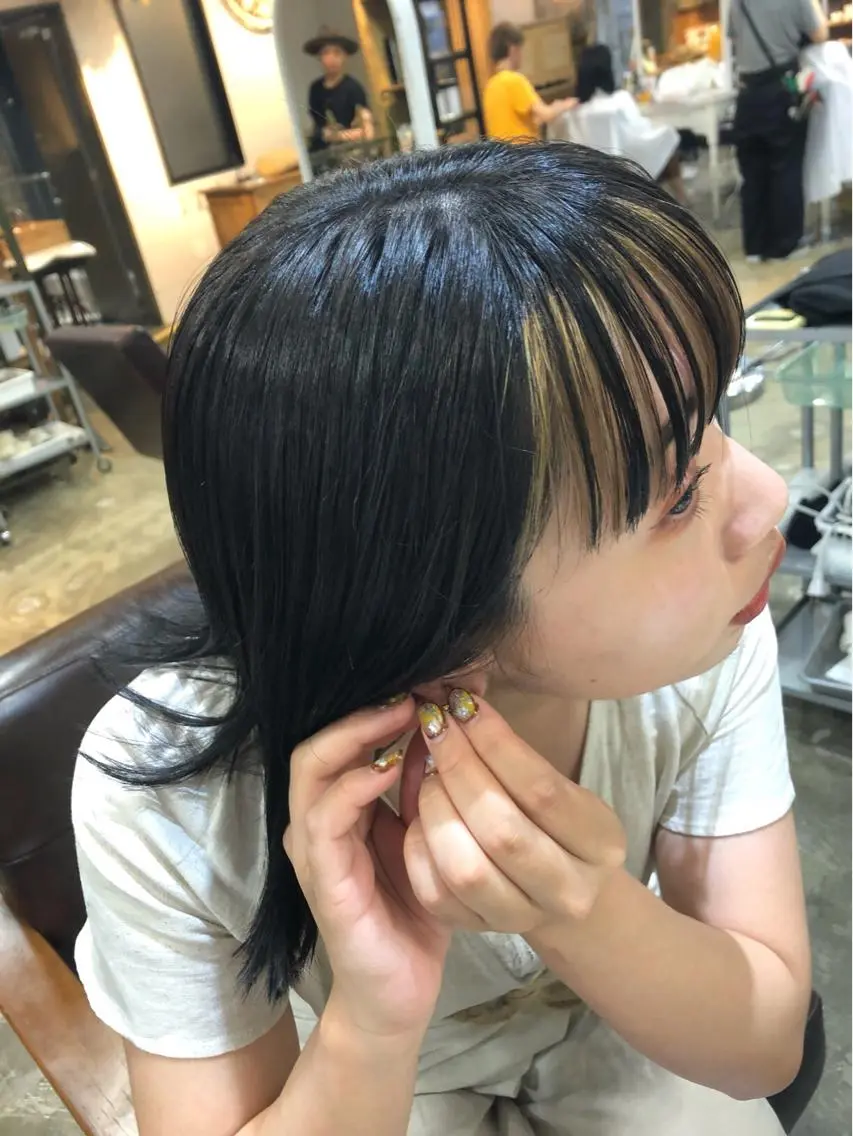 セミロング カラー Pia ツボイ ケイタのヘアスタイル