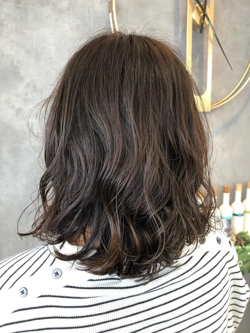 ミディアム パーマ ミディアムパーマ パーマ 徳光 辰弥のヘアスタイル