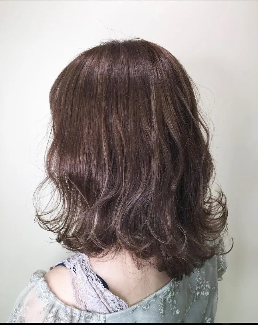 ミディアム カラー ヘアアレンジ バレイヤージュ ベージュカラー ブロンド ボルドーカラー ダブルカラー ヘアカラー トリートメント ヘアセット 🌻Insta指名 NO.1🌻Shoのヘアスタイル