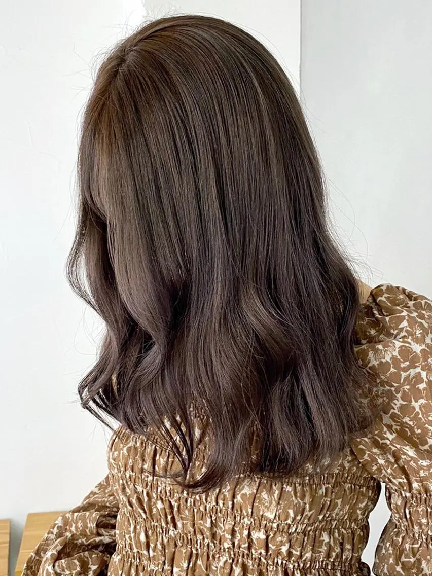 セミロング カラー パーマ ヘアアレンジ ブラウンカラー ITbyALBUM 浦和店のヘアスタイル