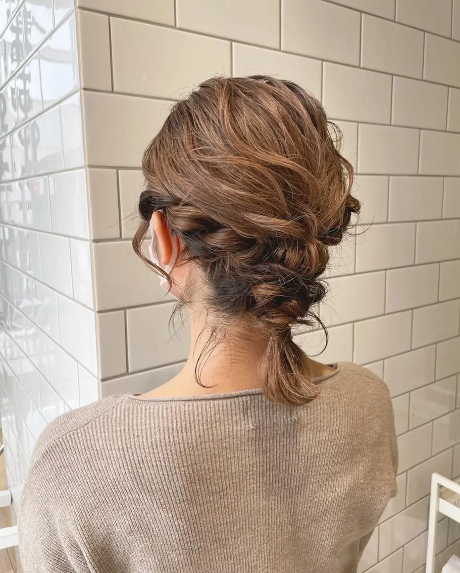 ミディアム カラー パーマ ヘアアレンジ メンズ キッズ ネイル マツエク・マツパ 子どものヘアアレンジ 簡単アレンジ 🫧垢抜けヘア🫧 SHIORIのヘアスタイル