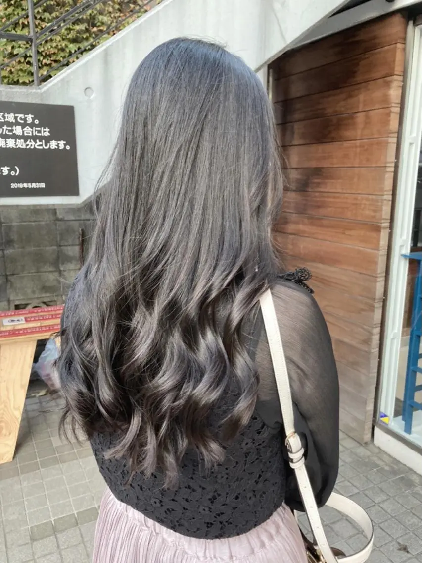 カラー パーマ ご新規様限定 透明感カラーKANAのヘアスタイル