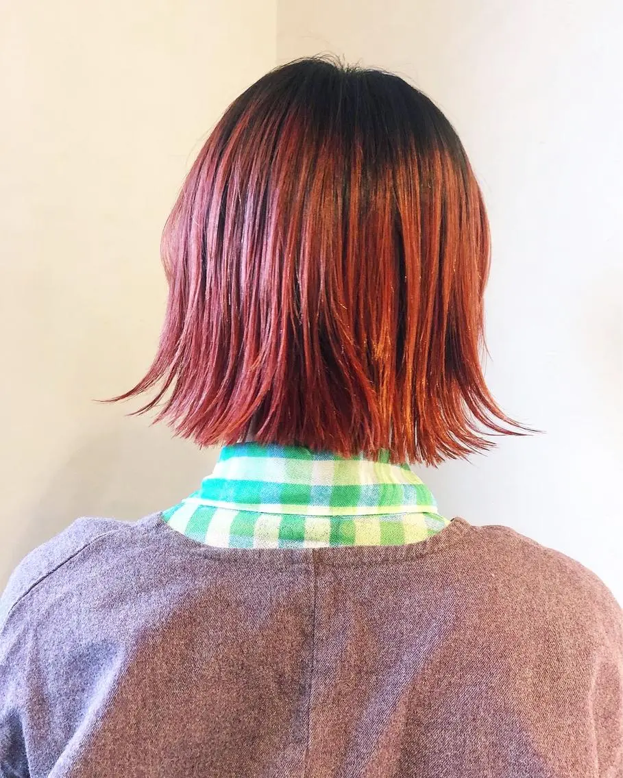ショート ミウ☆ ブリーチダブルカラーのヘアスタイル
