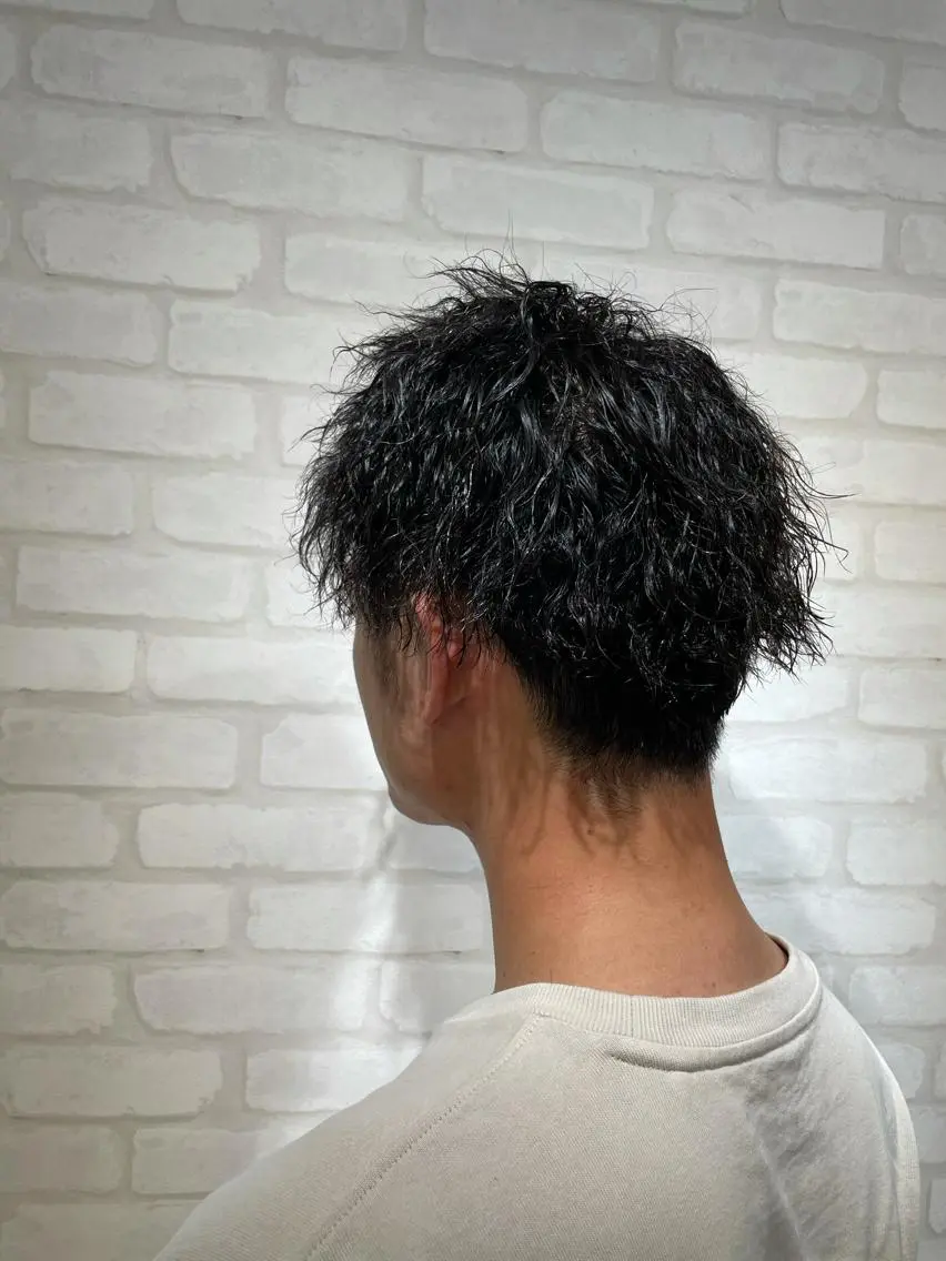 ミディアム パーマ メンズ カット パーマ トリートメント ヘッドスパ 🌞谷川 幸也🌞のヘアスタイル