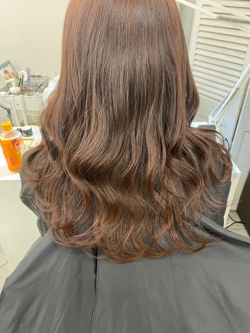 ロング カラー ヘアアレンジ 韓国好き🇰🇷 美容師MIKUのヘアスタイル