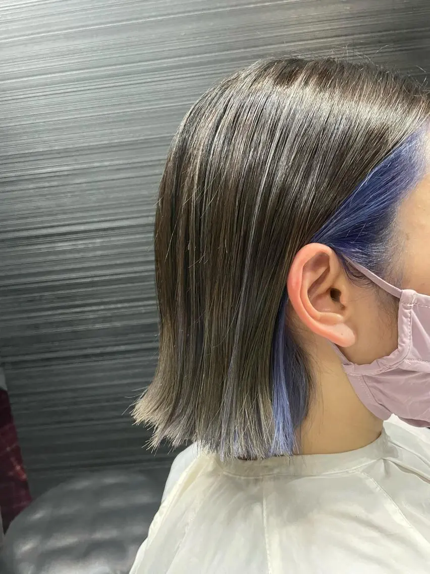 ショート カラー ハイライトカラー インナーカラー ハイライト カット ヘアカラー トリートメント 山本 雅由のヘアスタイル