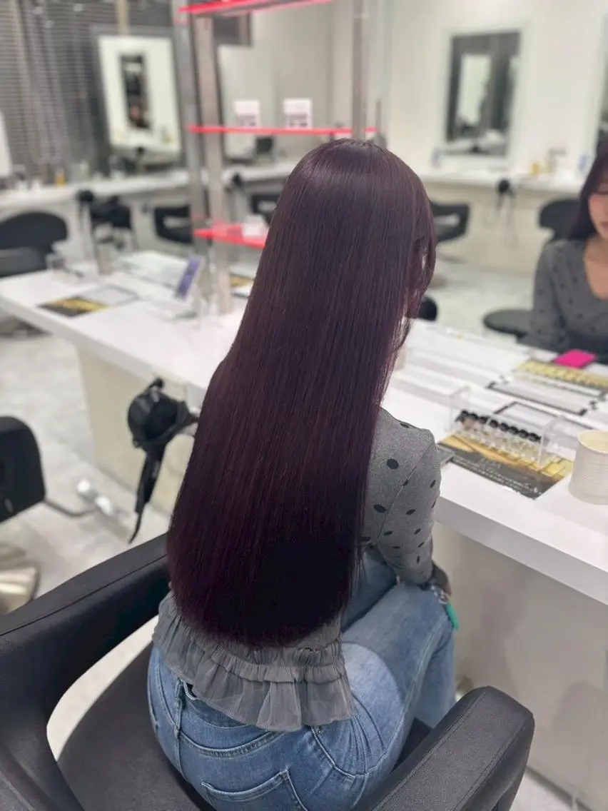 カラー カット 縮毛矯正 🩰まろやかピンク ラベンダー表参道🫧のヘアスタイル