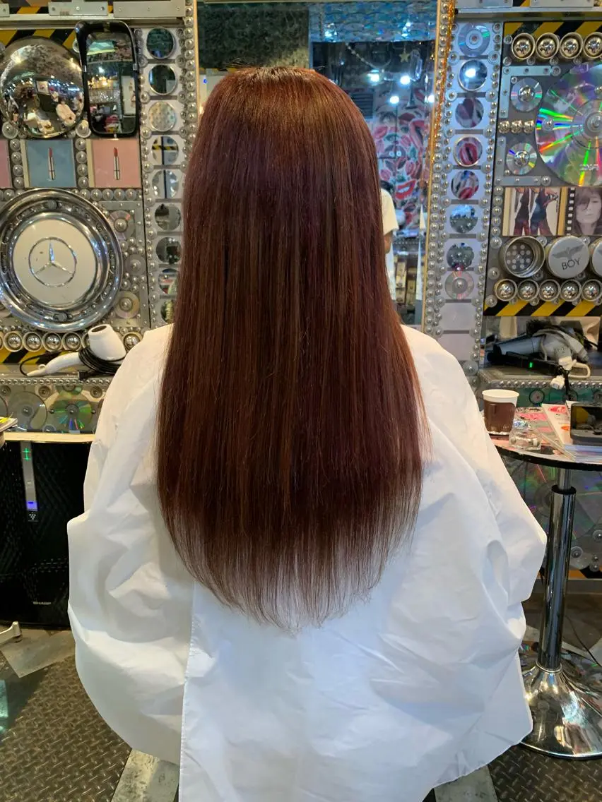 ロング カラー ヘアアレンジ 🌈派手髪エクステ ブレイズ🌈ひろとのヘアスタイル