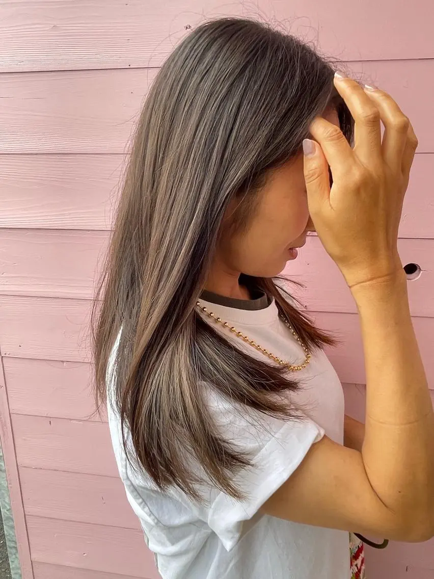 ロング カラー ベージュカラー ブリーチ 透明感カラー 【史上最高】口コミ No.1/ナツキのヘアスタイル