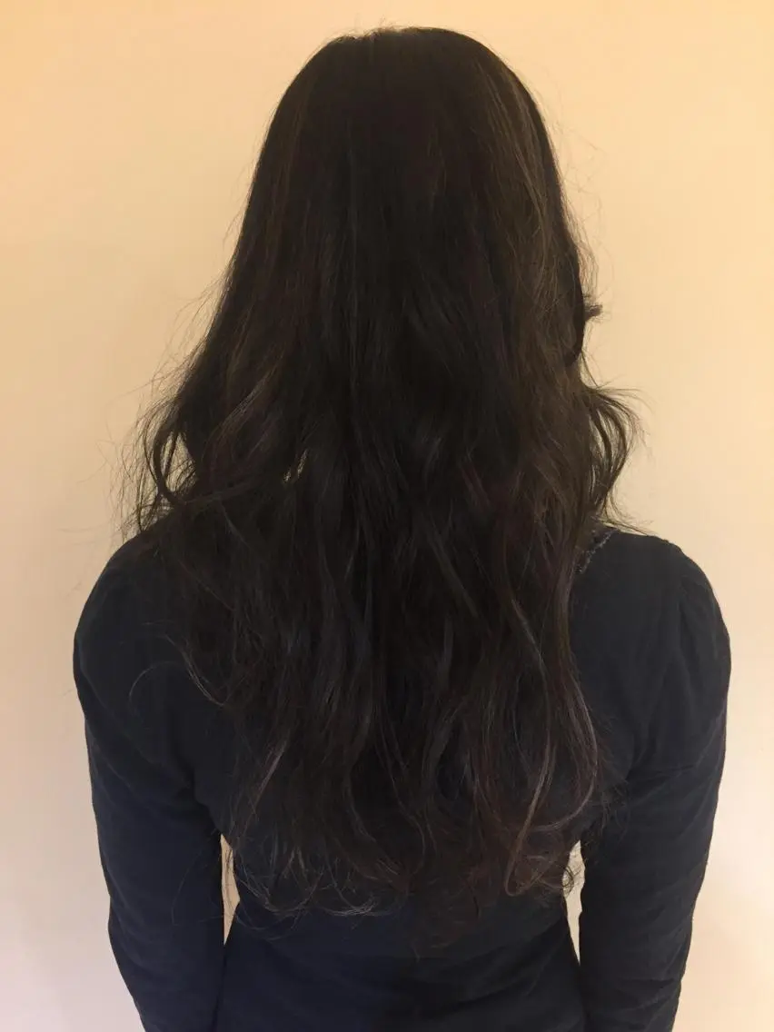ロング カラー 加藤 綾華のヘアスタイル