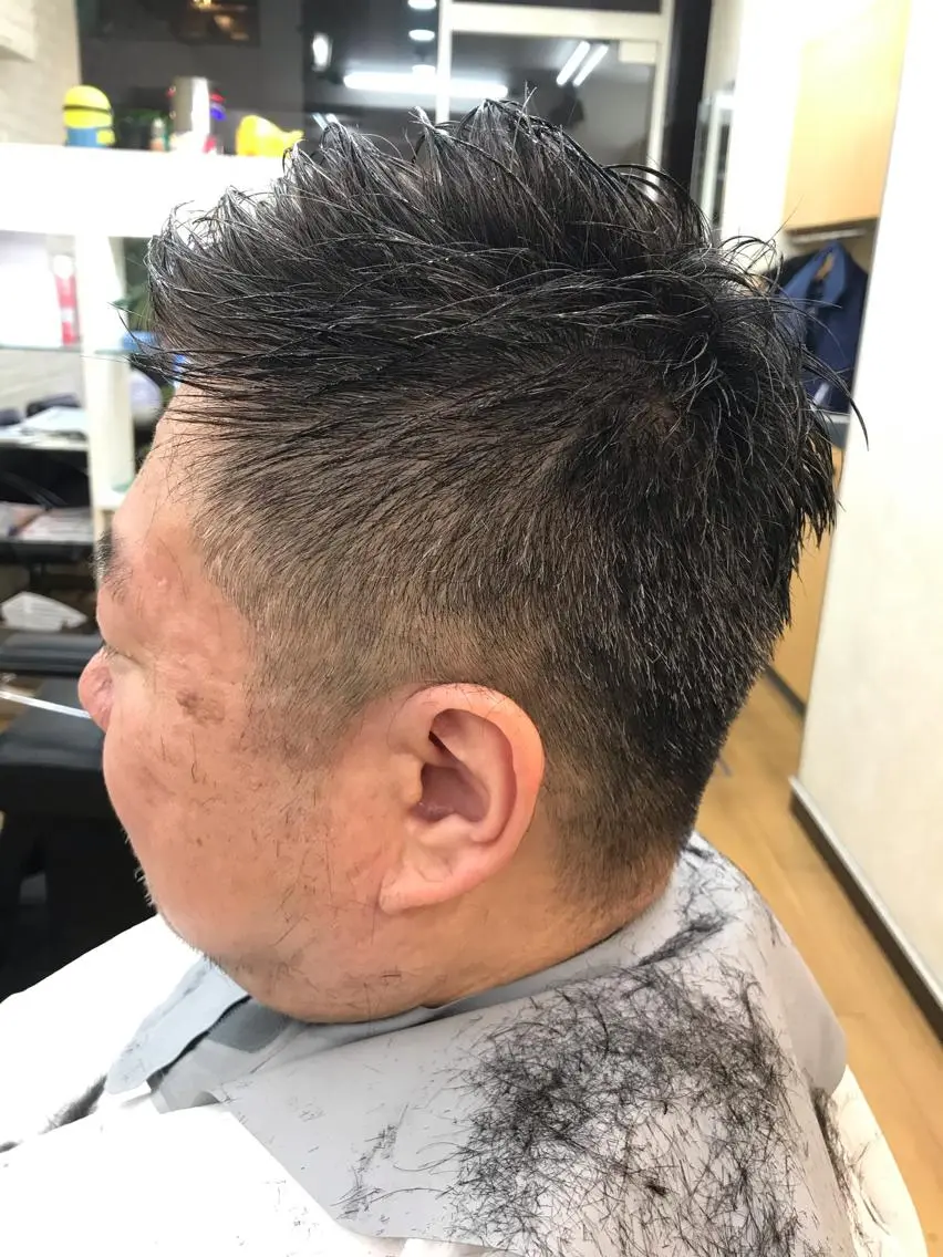 ショート メンズ ビジネス 刈り上げ カット ヘアセット 【癒しのバーバー】 小野寺のヘアスタイル