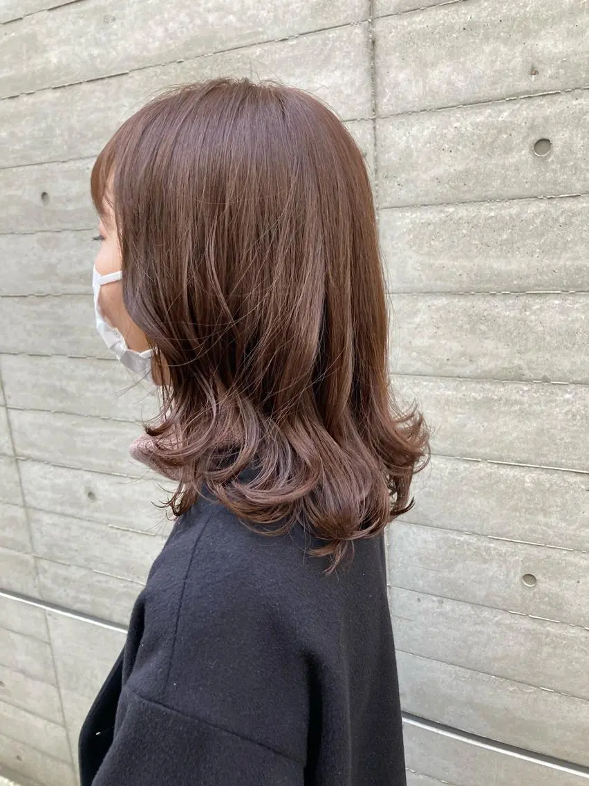 ミディアム ヘアカラー トリートメント ✨色持ちの良い艶 カラー✨蟹江真世のヘアスタイル
