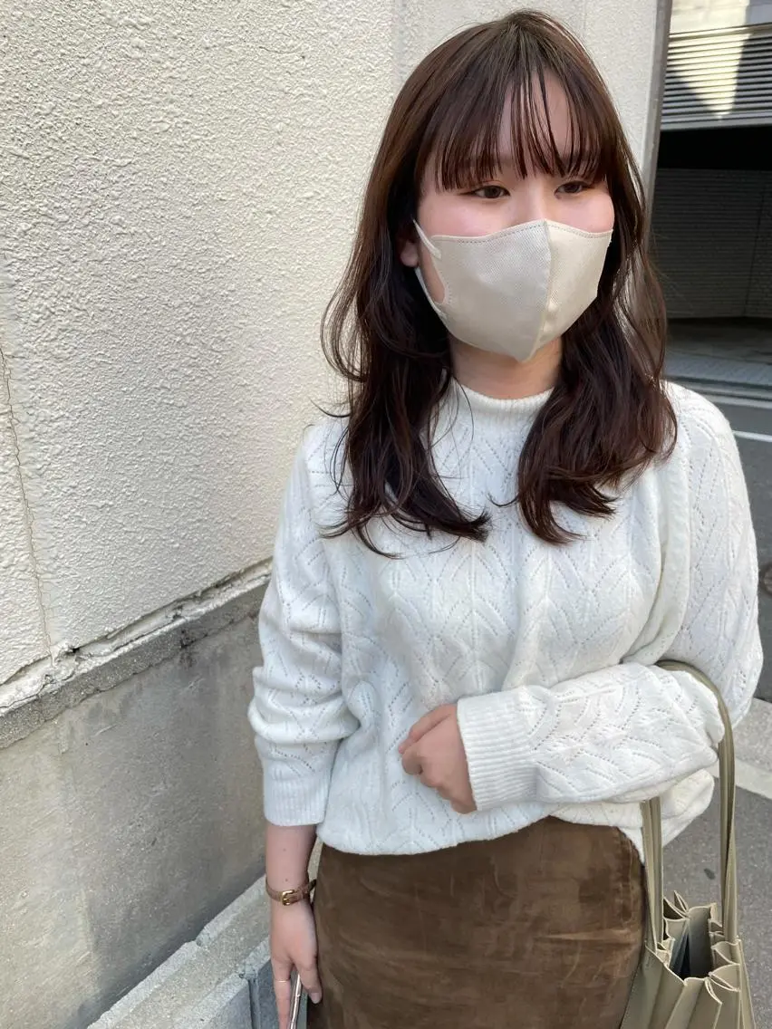 セミロング ヘアカラー トリートメント ayane⭐️ボブ・ ショート・パーマのヘアスタイル