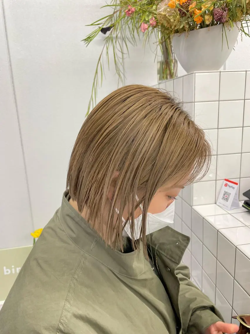 ショート ヘアカラー トリートメント 関 京磨のヘアスタイル