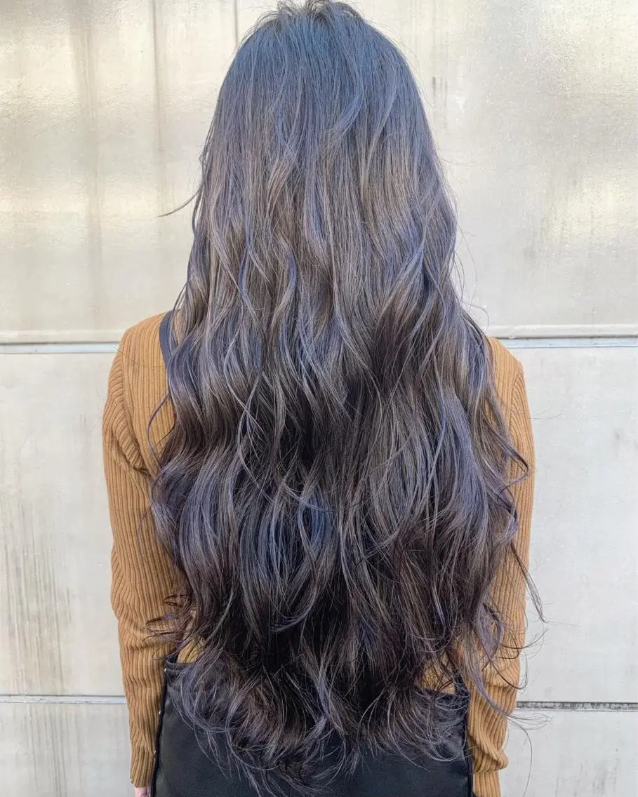 ロング カラー ヘアアレンジ 北間 寛哉のヘアスタイル