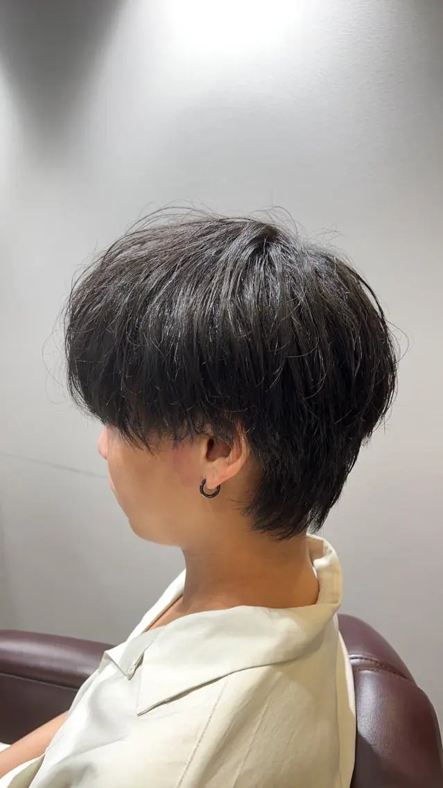 ミディアム メンズ メンズウルフカット ウルフカット RELATION ／メンズ／バーバーのヘアスタイル