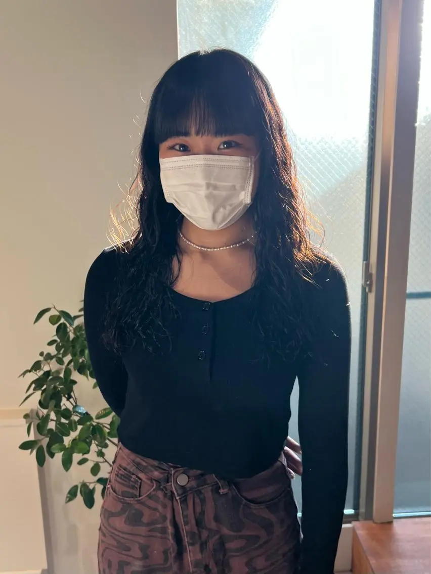 ロング パーマ io濱川 遥のヘアスタイル
