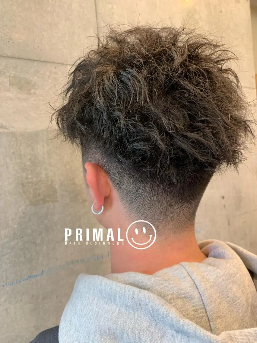 ショート メンズ メンズパーマ メンズツイストパーマ ツイストパーマ カット パーマ 佐瀬竜矢PRIMAL /portのヘアスタイル
