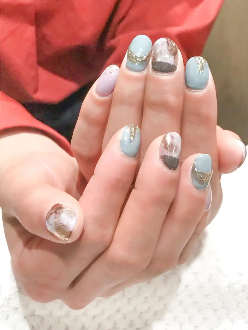 ネイル ジェルネイル ニュアンスネイル パステルネイル 春ネイル Nyanco Nailのネイルデザイン