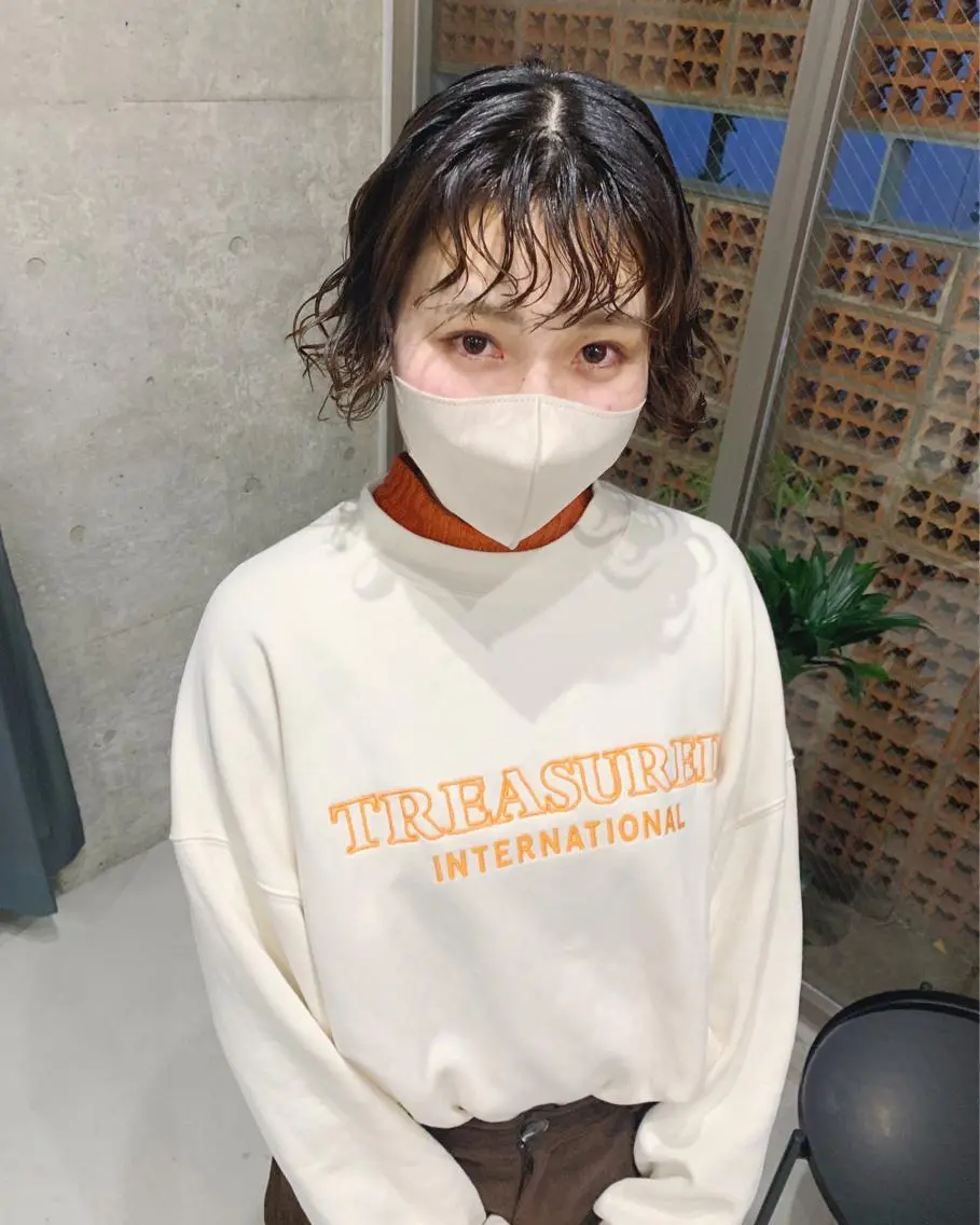 パーマ ボブパーマコテ巻き風 パーマNo1深江秀平のヘアスタイル