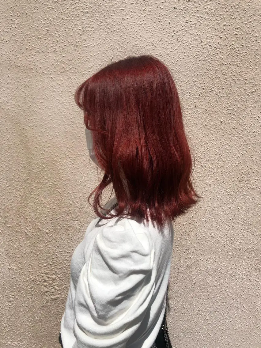 ミディアム カラー a rikaのヘアスタイル
