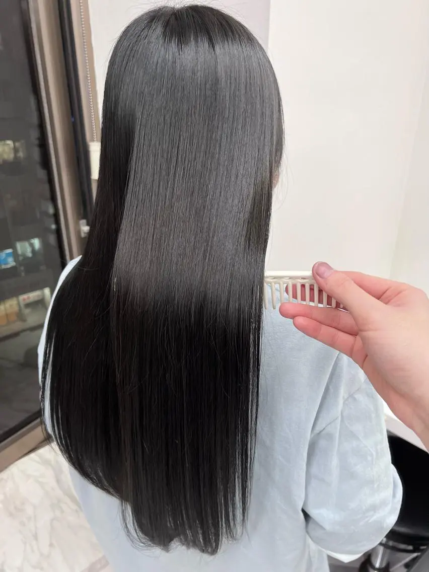ミディアム カラー パーマ ヘアアレンジ メンズ キッズ ネイル マツエク・マツパ アイブロウ 上品＆韓国風 🥀海心🥀のヘアスタイル