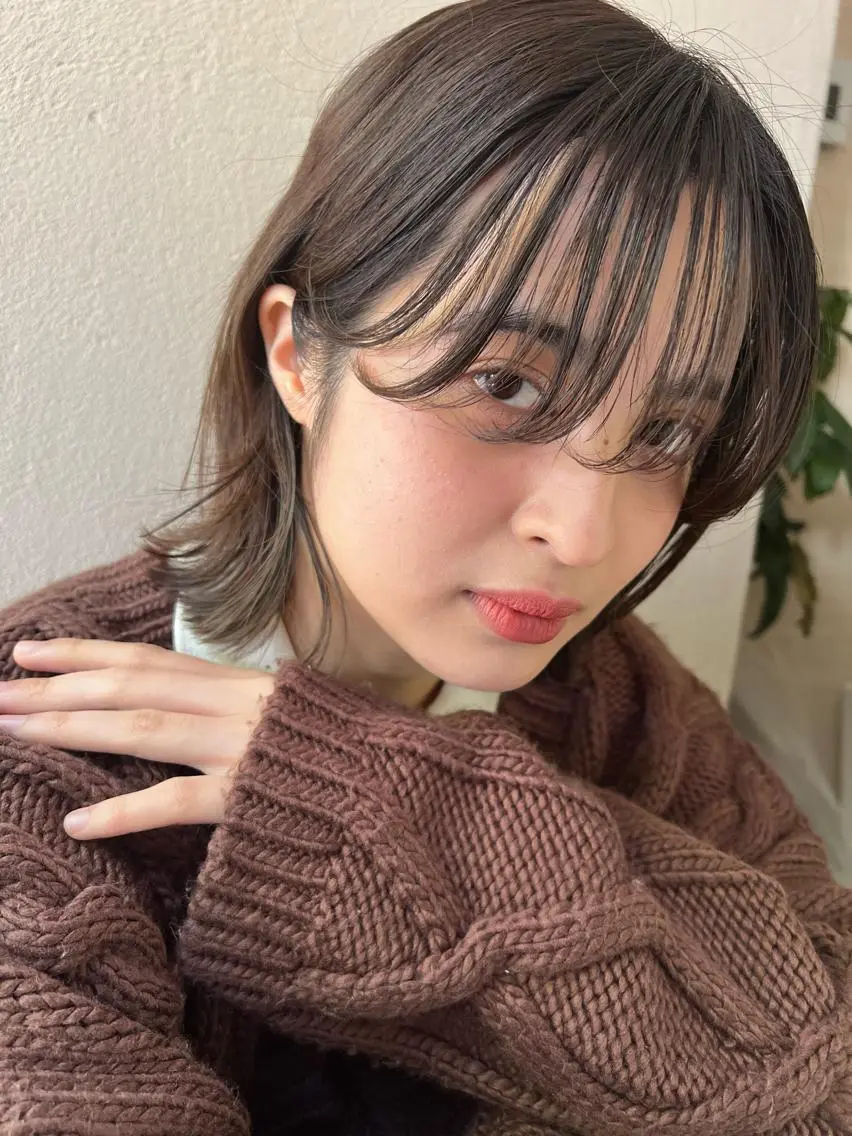 ミディアム ボブ 顔周りカット 外ハネヘア ✨髪のお医者さん✨ イナガキハヤトのヘアスタイル
