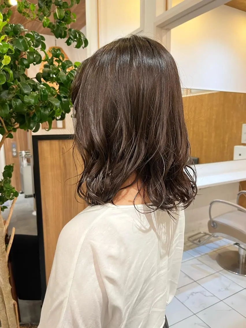 ミディアム カラー ヘアカラー 門崎未依/レイヤー/ メンズカット🪿🌼のヘアスタイル