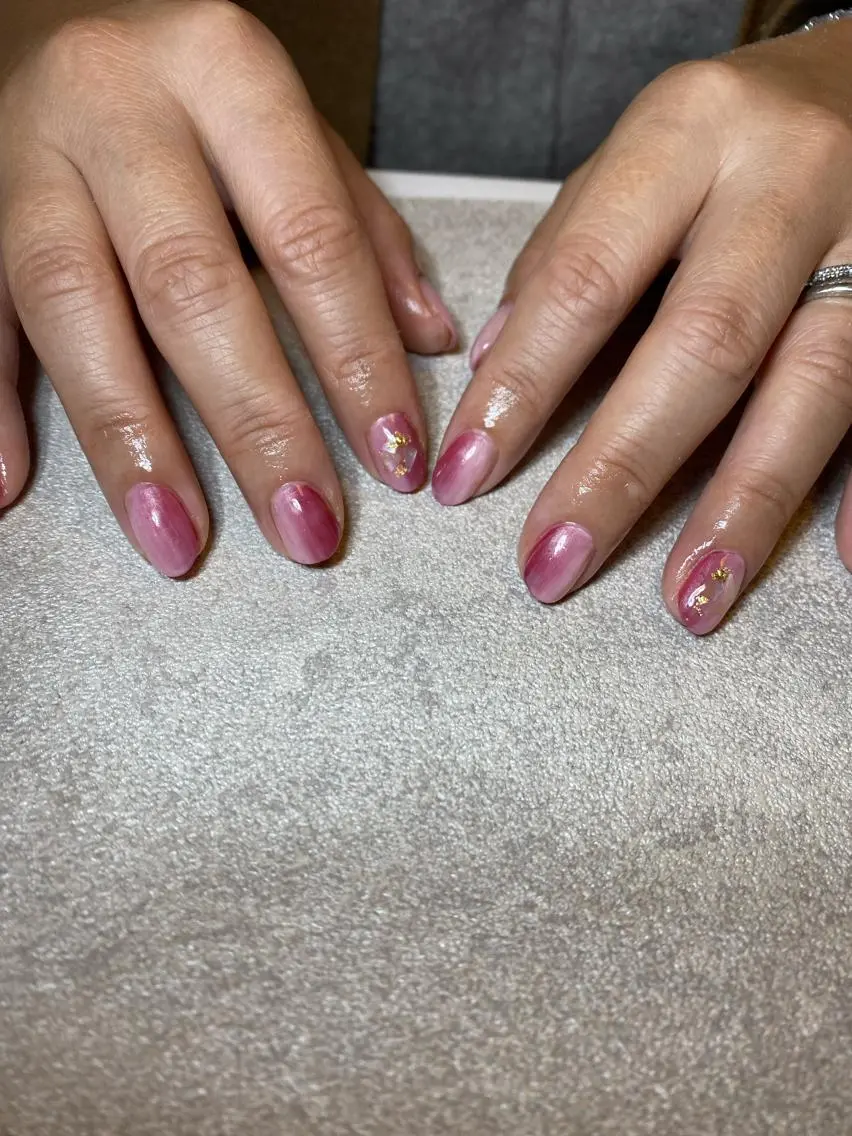 ネイル アートネイル ピンク ハンドネイル LIll nailのネイルデザイン