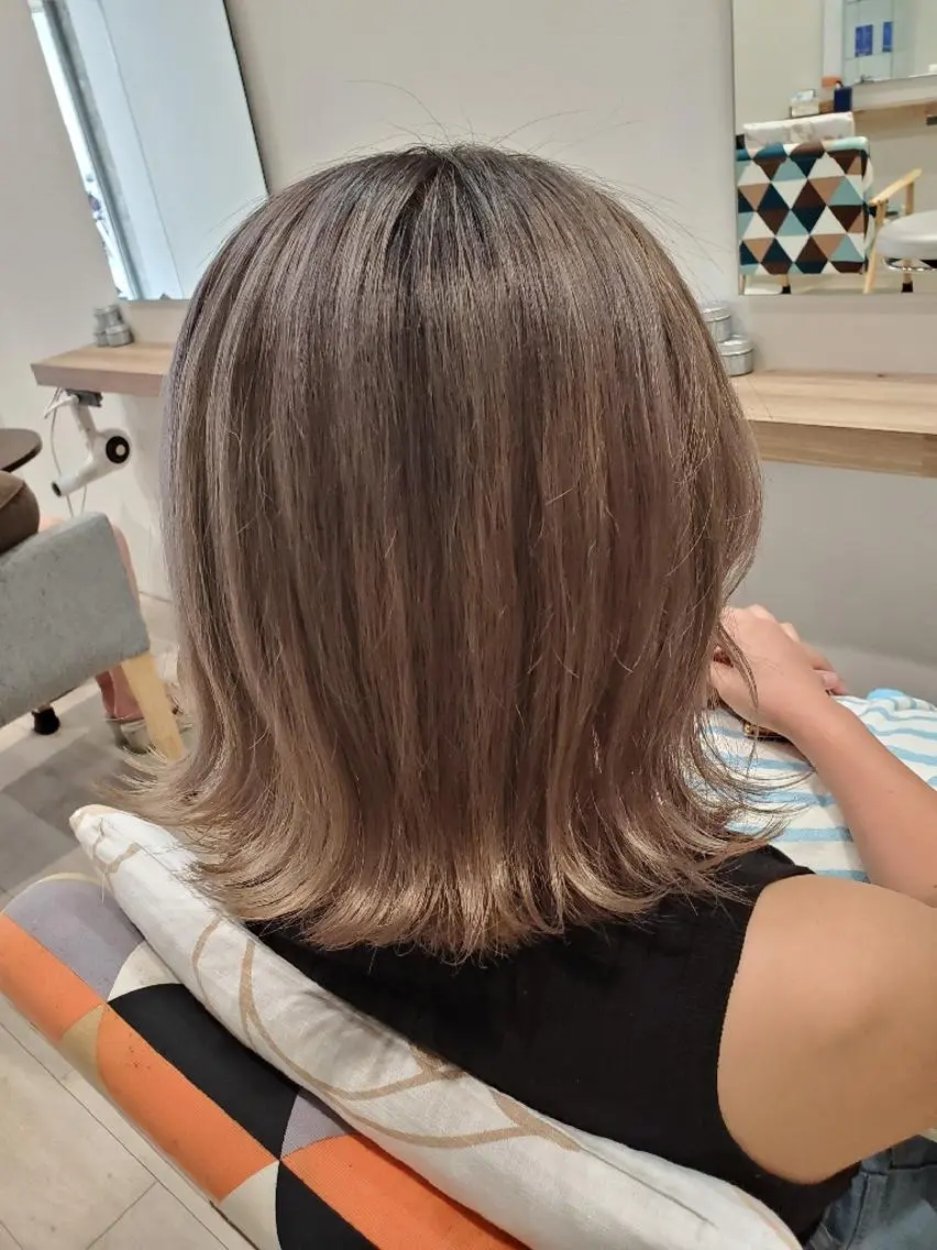 ショート カラー アッシュ アッシュグレー えんどう みほのヘアスタイル