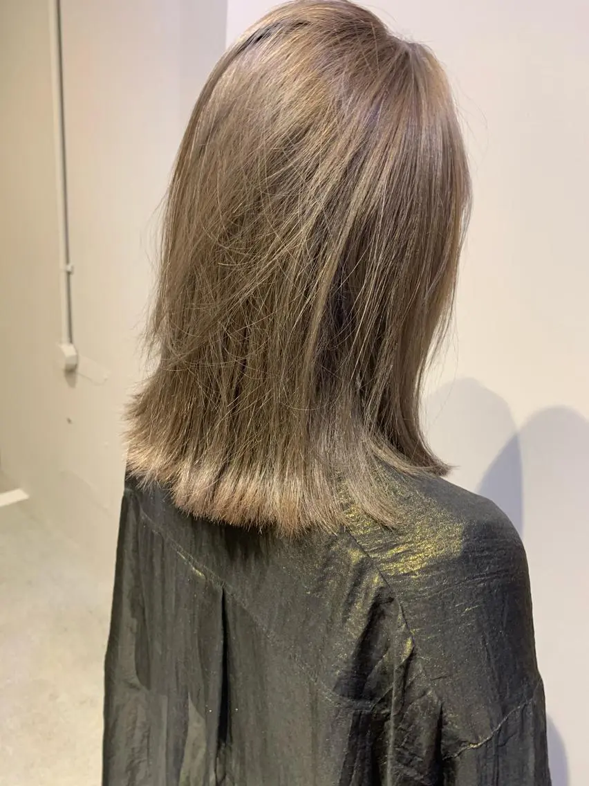 ミディアム 柔らかいカラー🎀 rinaのヘアスタイル