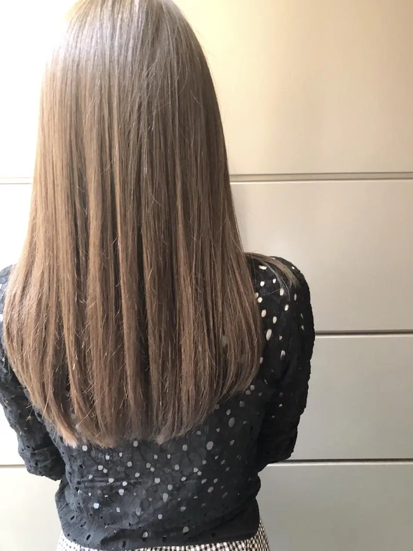 ロング カラー 縮毛矯正 松永 雄樹のヘアスタイル
