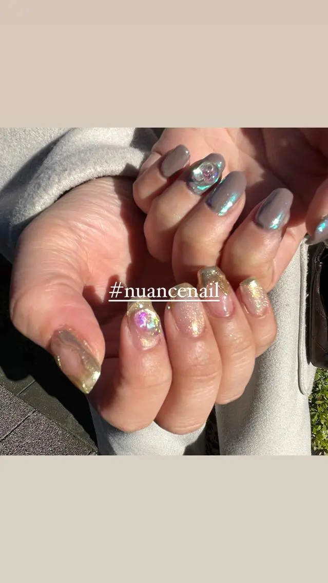 ネイル ニュアンスネイル ハンドネイル 淡色ネイル 🎀moeのネイルデザイン